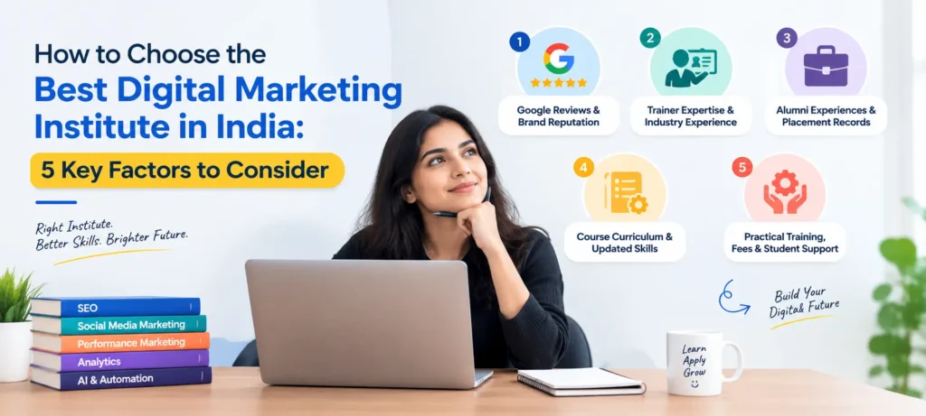 How to Choose the Best Digital Marketing Institute in India: 5 Key Factors to Consider
