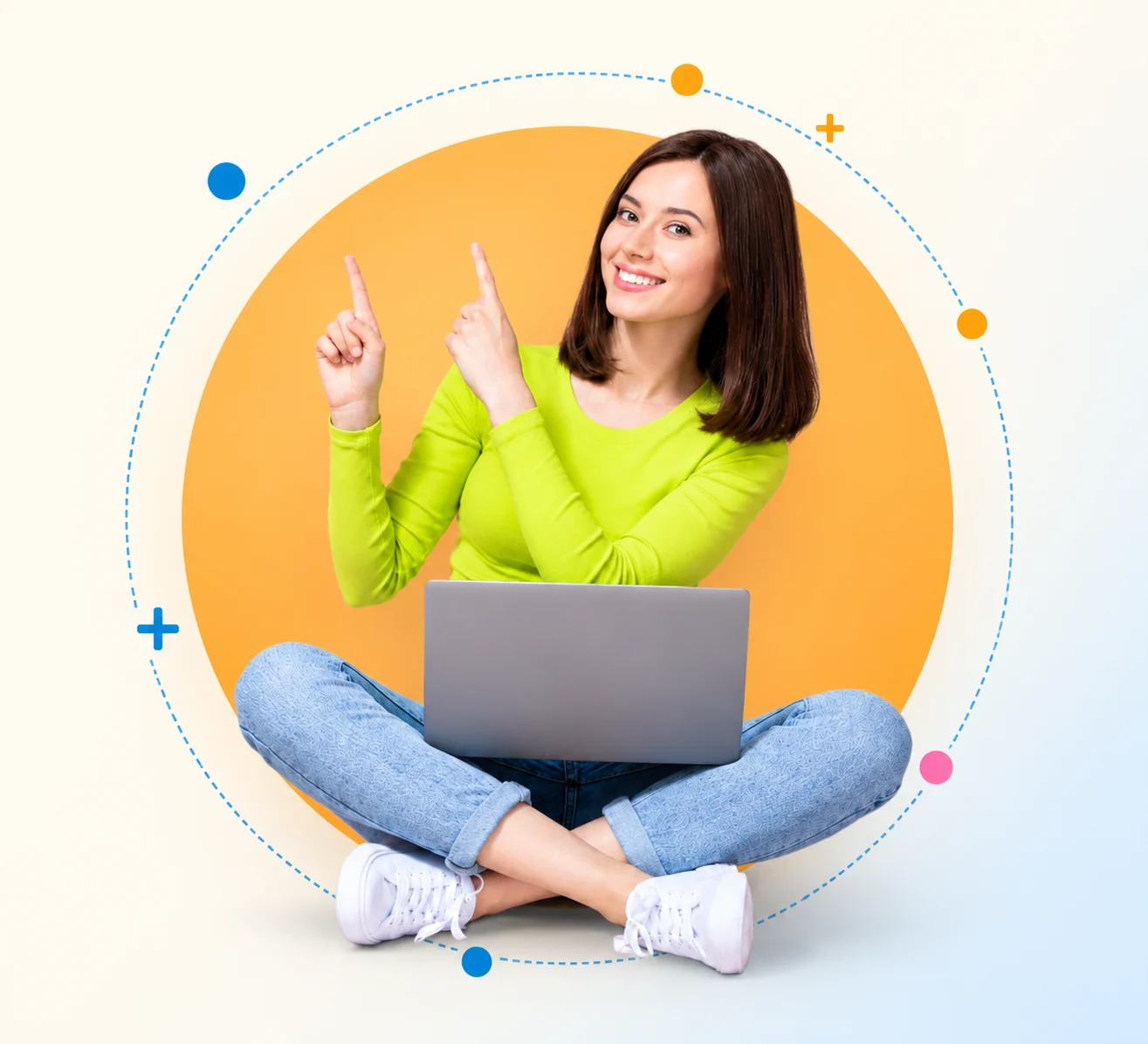 Digital Elite student learning an AI-powered digital marketing course with SEO, Google Ads and social media modules
